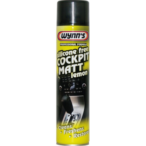 Silicone Free Cockpit Spray - Matt Finish - Lemon - 600ml