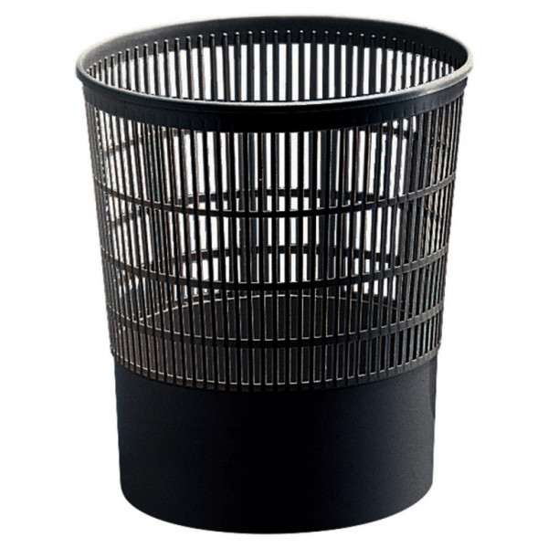 Plastic Waste Bin - Black - 16 Litre