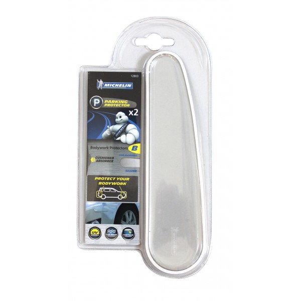 Pair Of Parking Protectors - Silver - 20cm