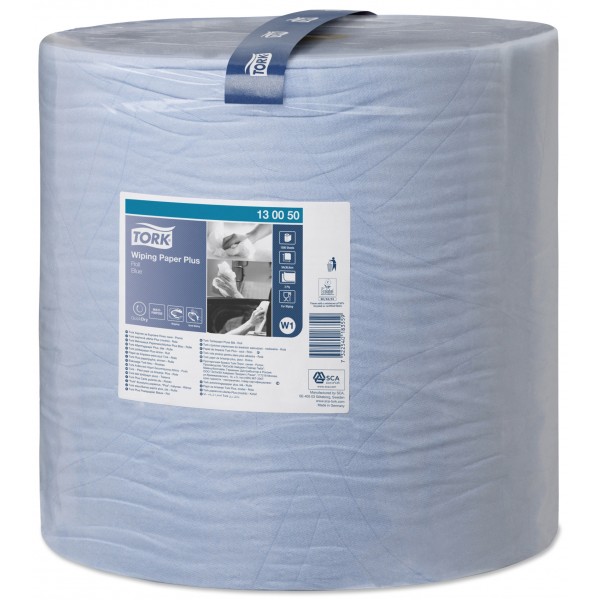 2 Ply Premium Wiping Paper Plus - Blue - 510m Bumper Roll