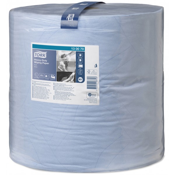 2 Ply Premium Heavy Duty Wiping Paper - Blue - 340m Bumper Roll