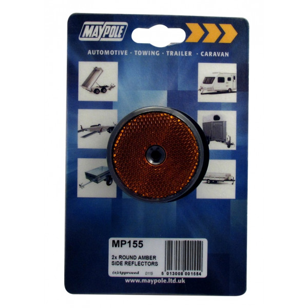 Reflectors - Round - Amber
