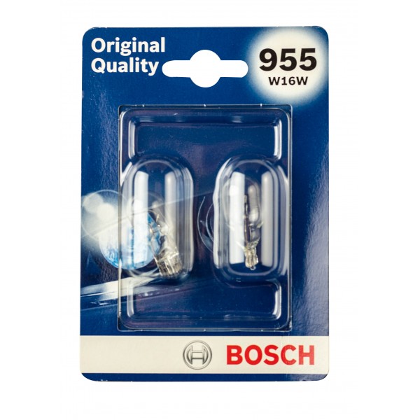 Miniature Bulbs - 12V 16W 955 W2.1x9.5d - Original Quality Capless Side & Tail & Interior