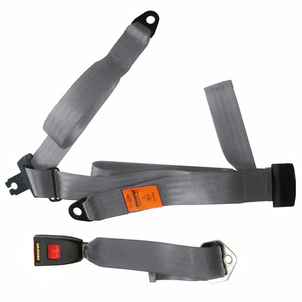 Seat Belt - Static Lap & Diagonal - Grey