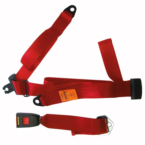 Seat Belt - Static Lap & Diagonal - Red