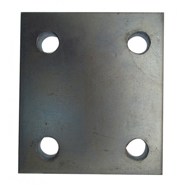 Drop Plate - 4 Hole - Zinc Plated - 3in.