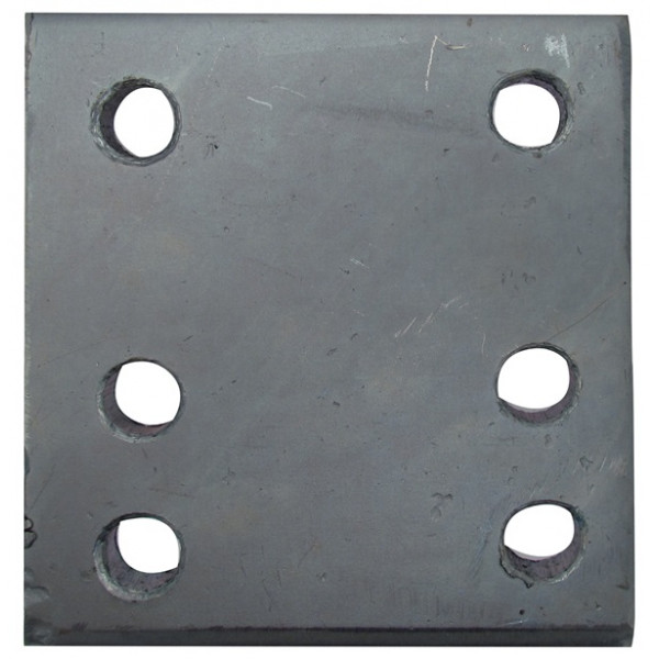 Drop Plate - 6 Hole - Zinc Plated - 4in.