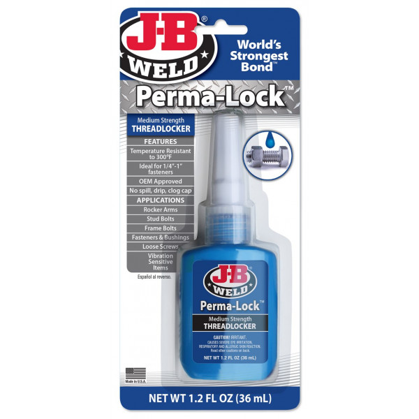 J-B Weld - Perma-Lock Medium Strength Threadlocker - 36ml