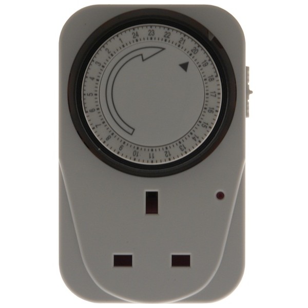 24 Hour Plug In Timer Switch - White