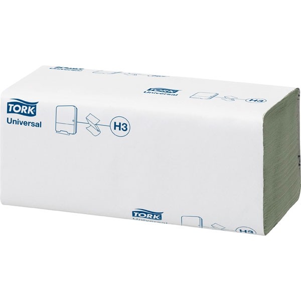 1 Ply Single Fold Hand Towels - Green - 20 Packs of 200 Sheets