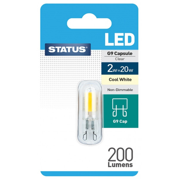 LED G9 Capsule Bulb - Cool White - 2W/200 Lumen