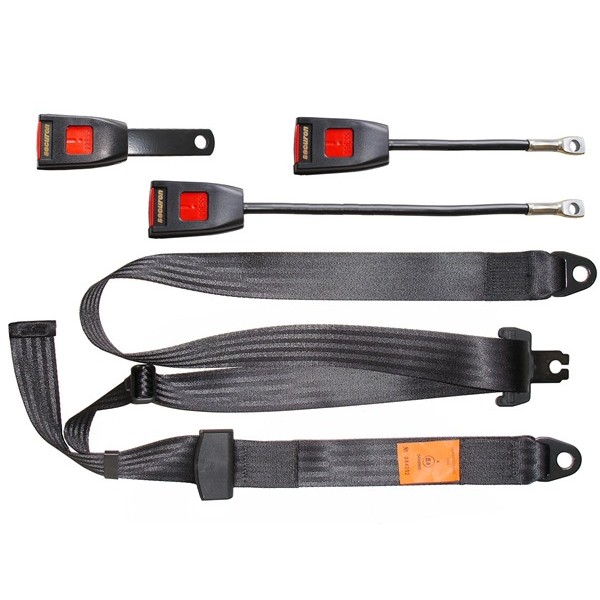 Seat Belt - Static Lap & Diagonal - Black