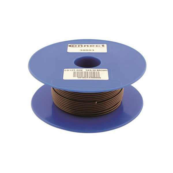 1 Core Cable - 1 x 14/0.3mm - Brown - 50m
