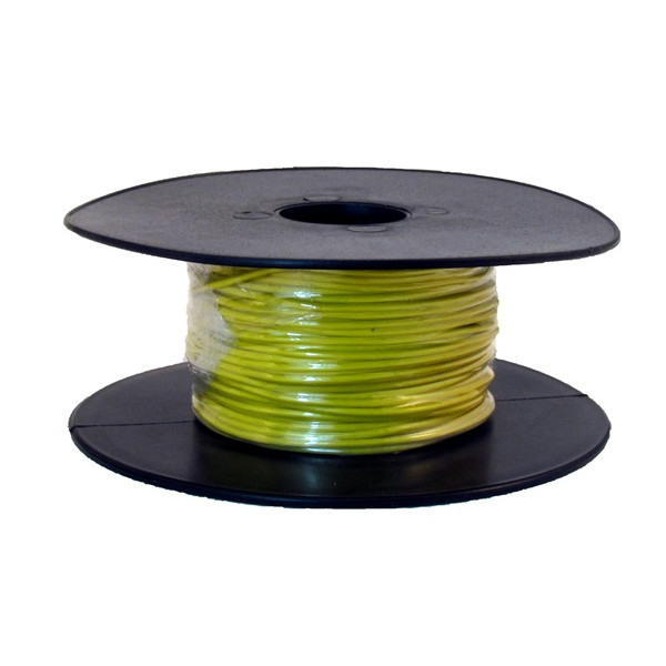 1 Core Thin Wall Cable - 1 x 32/0.2mm - Yellow - 50m