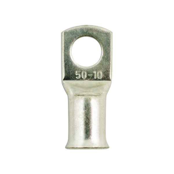 Copper Tube Terminals - 50mm x 10.0mm - Pack Of 10