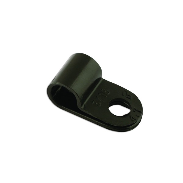 Black Nylon P Clips - 4.8mm - Pack of 100