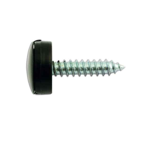 Number Plate Security Caps & Screws - Black - Pack Of 100
