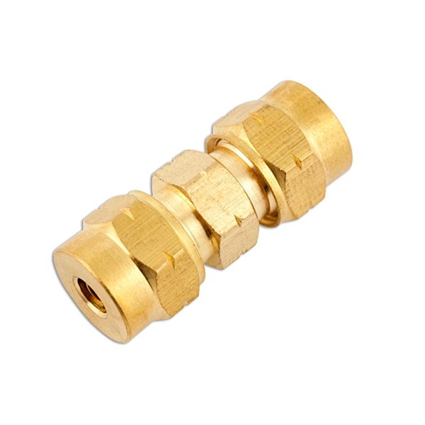 Pipe Connector - Straight Brass - 12.0mm - Pack Of 5