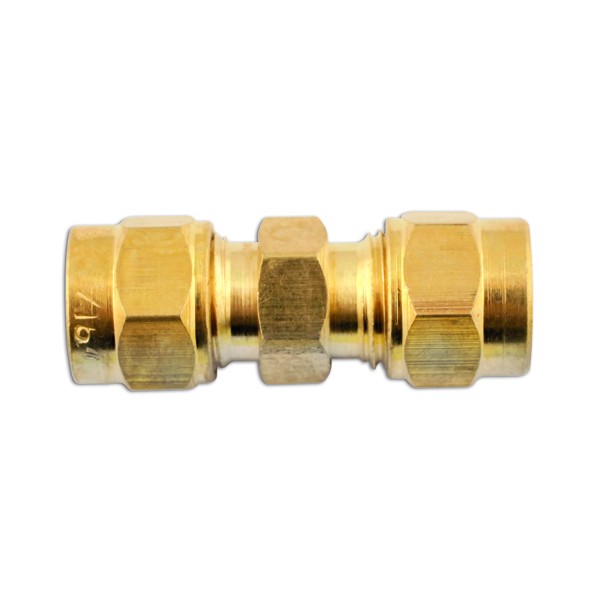 Pipe Connector - Straight Brass - 3/16in. - Pack Of 10