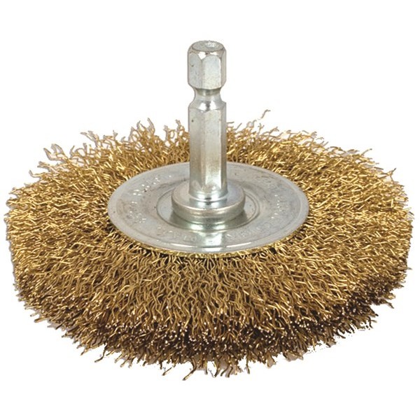 Wire Brush - Flat Type With Quick Chuck End - 75mm