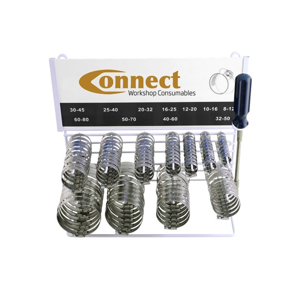 Stainless Steel Hose Clip Rack with Hose Clip Driver