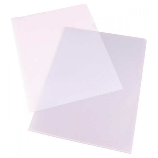 Clear A4 Cut Flush Plastic Folders - 90 Microns - Box of 100