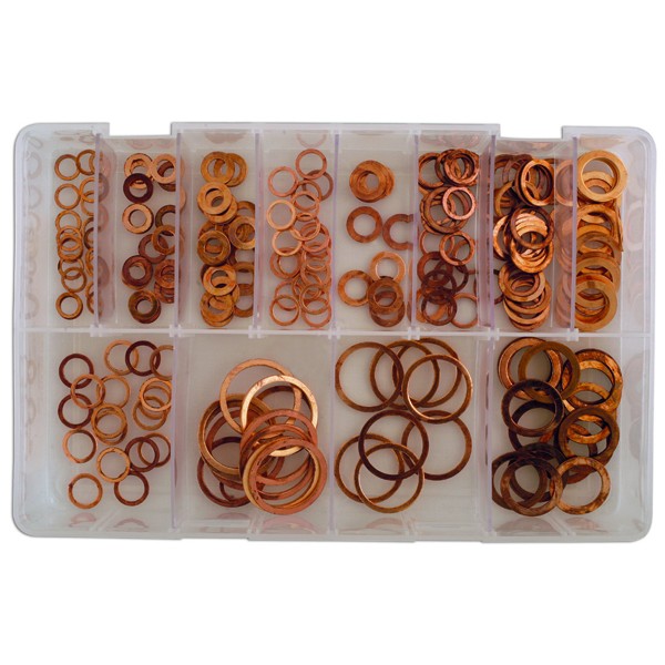 Copper Washers - Imperial  - Assorted - Box Qty 250