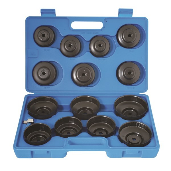 Oil Filter Wrench Set - Cup Type - 15 Piece