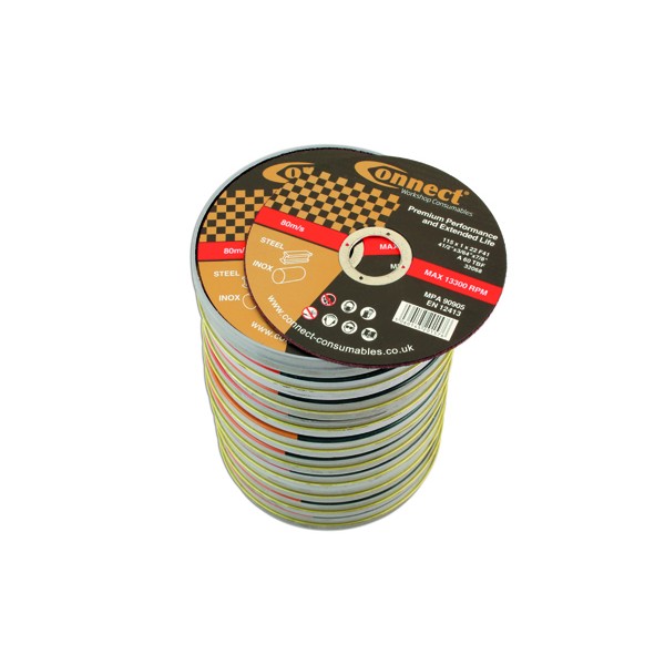 Connect Extra Thin Discs - 115mm x 1.0mm - Pack of 100