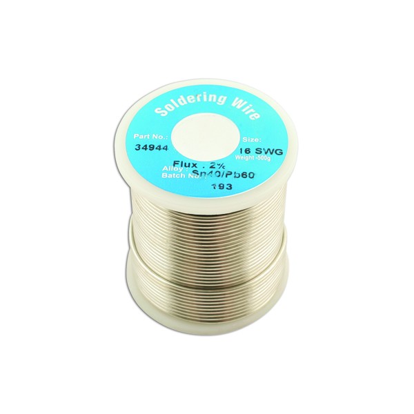Solder Wire - 16 SWG 1.6mm - 0.5kg Reel