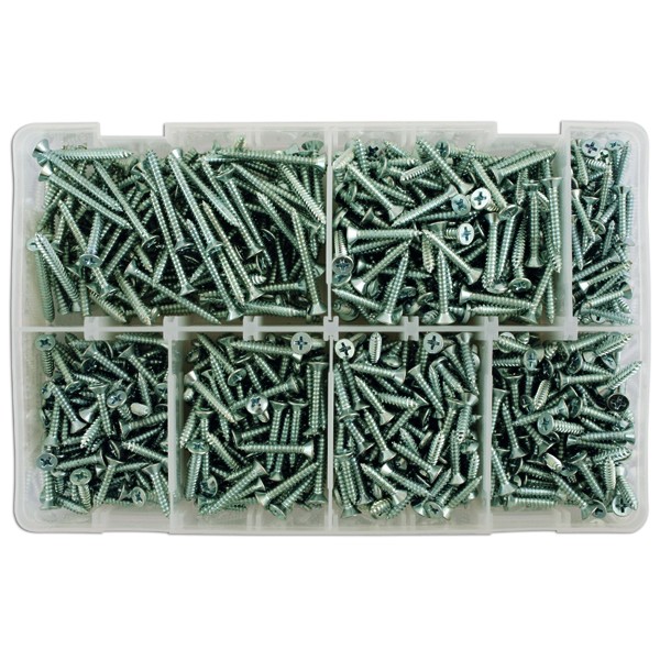 Self Tapping Screws Countersunk - Assorted - Box Qty 615