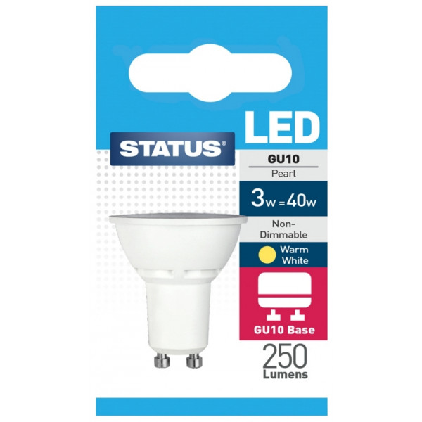 LED GU10 Bulb - Warm White - 3W/250 Lumen