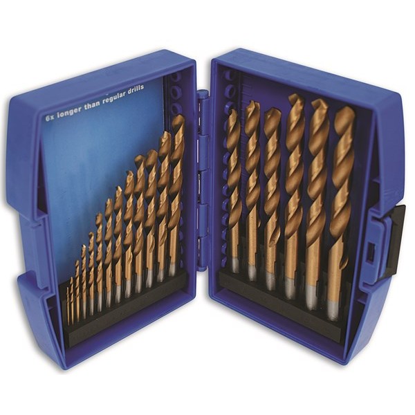 Titanium Coated Drill Bit Set - 19 Piece