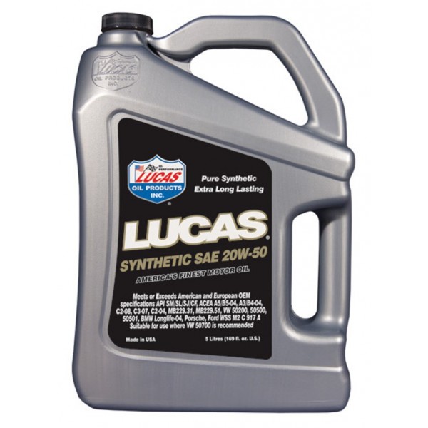 20W50 Synthetic Motor Oil - 5 Litre