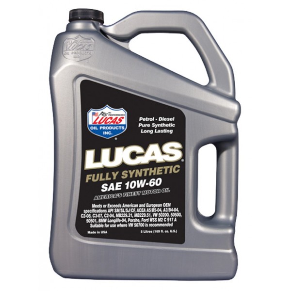 10W60 Fully Synthetic Motor Oil - 5 Litre