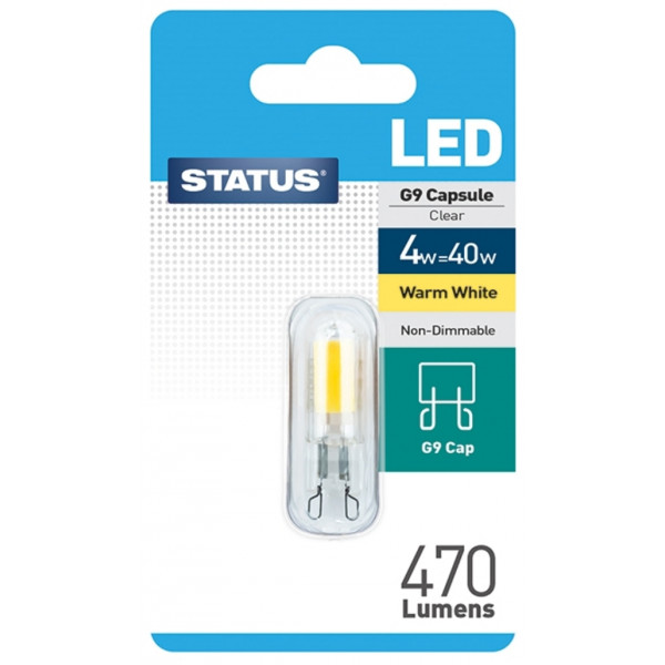 LED G9 Capsule Bulb - Warm White - 4W/470 Lumen
