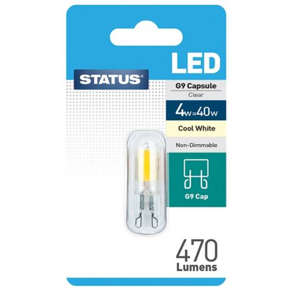LED G9 Capsule Bulb - Cool White - 4W/470 Lumen