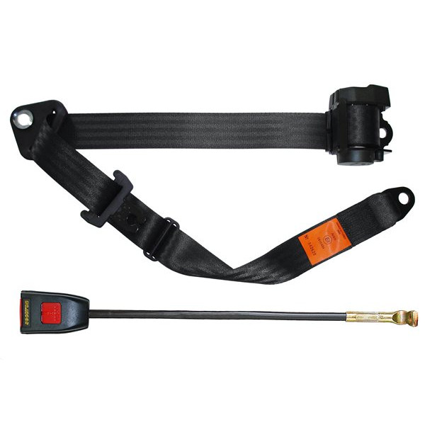 Seat Belt - Auto Lap & Diagonal - Black
