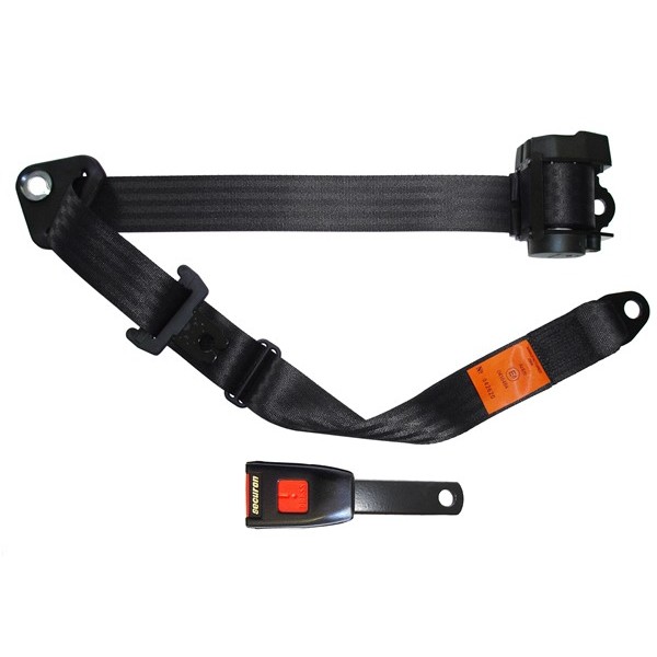 Seat Belt - Auto Lap & Diagonal - Black