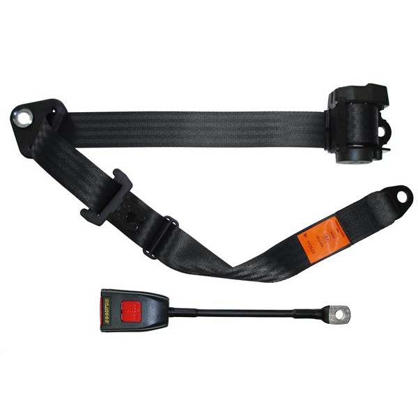 Seat Belt - Auto Lap & Diagonal - Black
