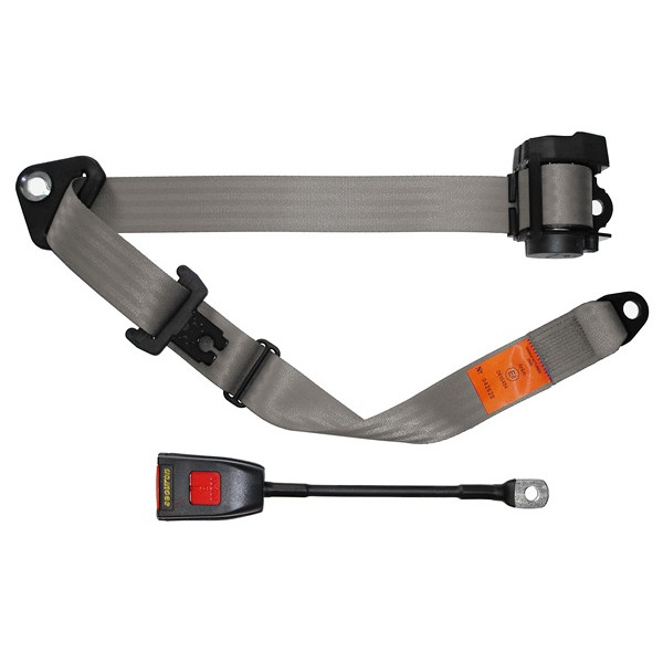 Seat Belt - Auto Lap & Diagonal - Grey
