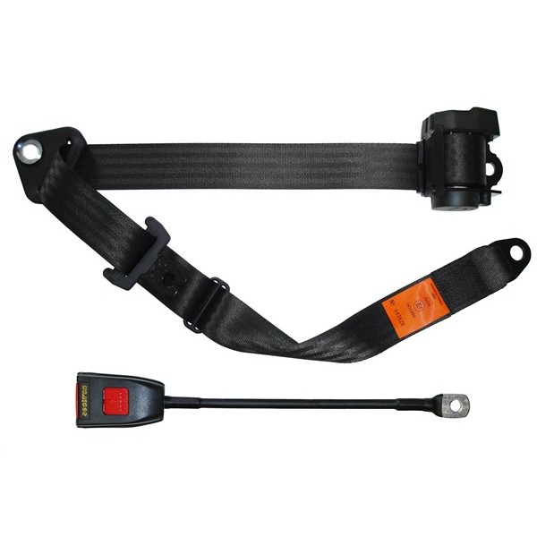 Seat Belt - Auto Lap & Diagonal - Black