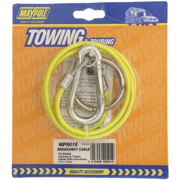 Breakaway Cable - Plastic Coated - Yellow