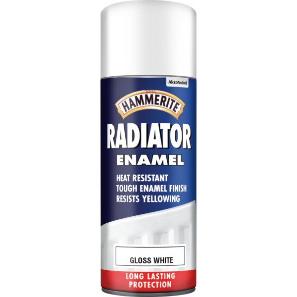 Radiator Aerosol Paint - Gloss White - 400ml