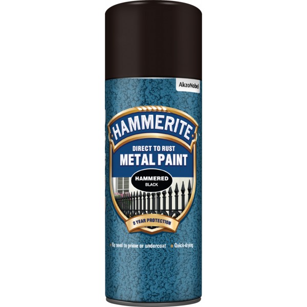 Direct To Rust Metal Paint - Hammered Black - 400ml