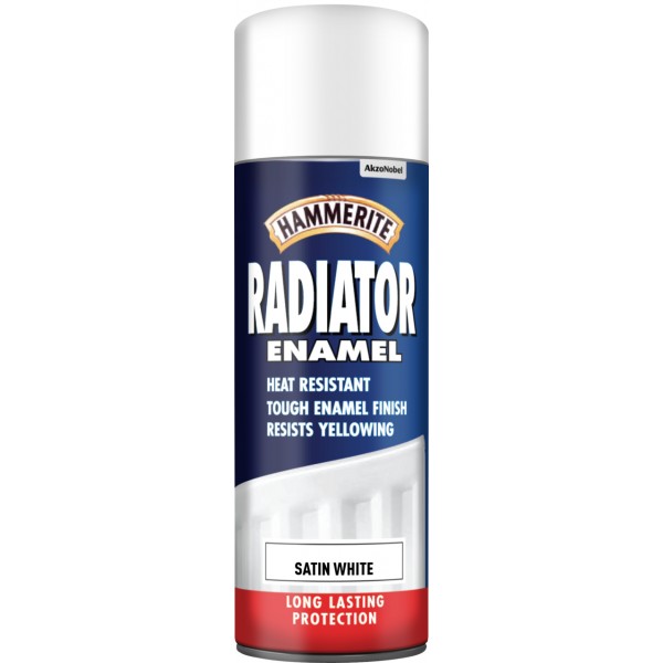 Radiator Aerosol Paint - Satin White - 400ml