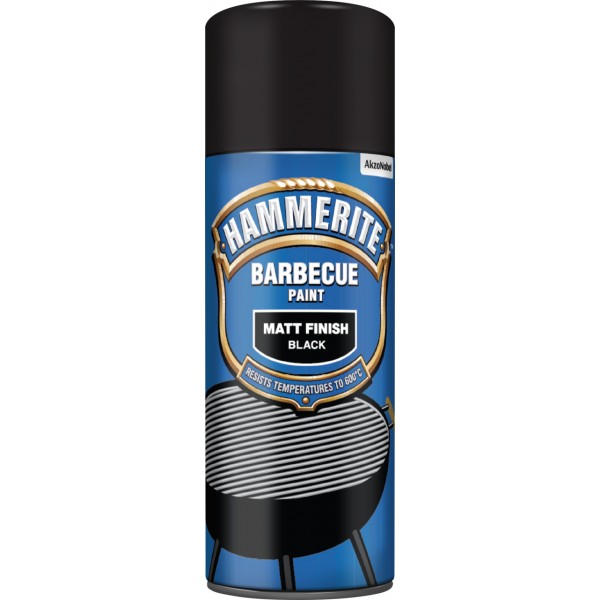BBQ Paint Aerosol - Matt Black - 400ml
