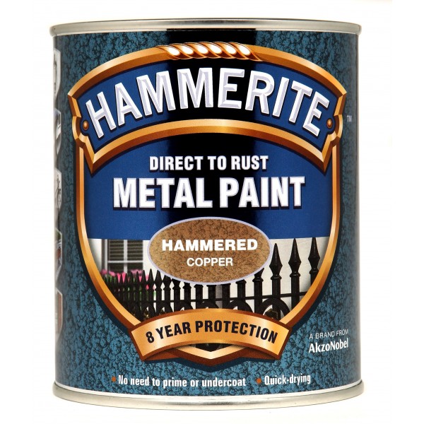 Direct To Rust Metal Paint - Hammered Copper - 750ml