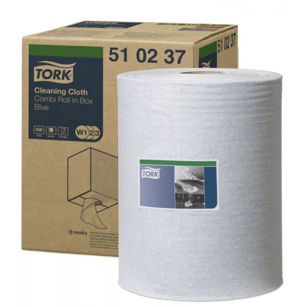 1 Ply Cleaning Cloth - Blue - 152m Roll