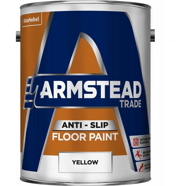 Anti Slip Floor Paint - Yellow - 5 Litre